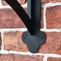 Close-up of the Fixing Plate on the Hanging Basket Bracket 