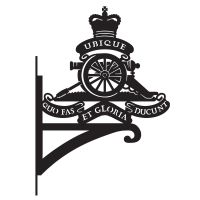 Royal Artillery Emblem Hanging Basket Bracket
