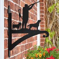 Game Season Jack Russell & Labrador Bracket on Brick Wall 