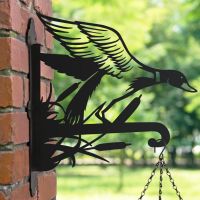 Mallard Hanging Basket Bracket with Planter