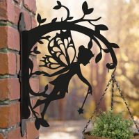 Dangling Fairy Hanging Basket Bracket at Sunset