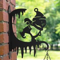 Penguin on Skates Hanging Basket Bracket 