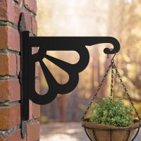 Clam Design Heavy Duty Iron Hanging Basket Bracket