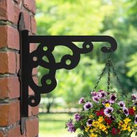 Hanging Basket Bracket with Ornate Design 