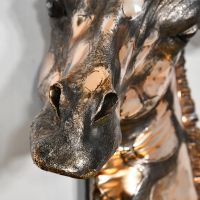 Close up of detailed giraffe nose 