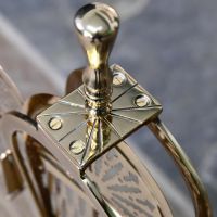 Close up of gold finial 