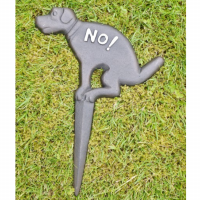 "No Fouling" Dog Sign with Spike