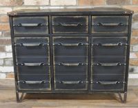 Vintage Rustic Metal Cabinet in Situ
