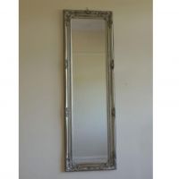 Silver Finished Wall Mirror in Situ