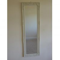 Cream Finished Wall Mirror in Situ