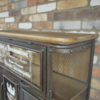Close up of metal framework 