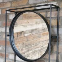 Close-Up of Circular Mirror