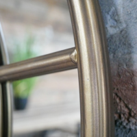 Close up of Gold Metal Frame