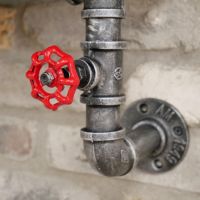 Close up of iron pipe 