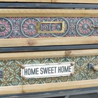 Close up of vintage drawer front