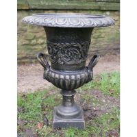 Cast Iron Bronze Urn in Situ