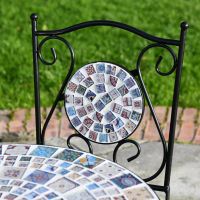 "Moroccan Mosaic" chair and table 