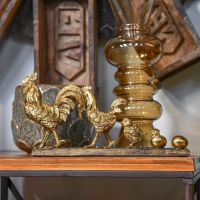 Gold Chicken Evolution Indoor Ornament 