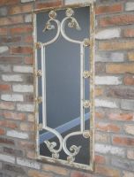 "Antoinette" Rustic French Cream Mirror on Wall 