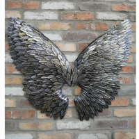 Antique Silver Angel Wings 