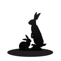 Rabbit Door Stop Created Out of Iron