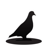 Pigeon Door Stop Created Out of Iron