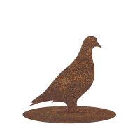 Pigeon Iron Door Stop in a Rustic Finish