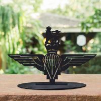 Black British Parachute Regiment Silhouette Ornament in Situ