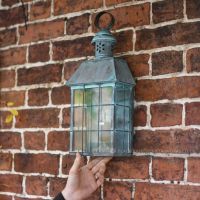 Search Light Inspired Flush Wall Lantern To Scale