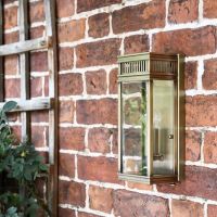 Flush Fix Bronze Wall Light