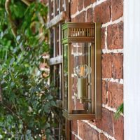 Flush Fix Bronze Wall Lantern