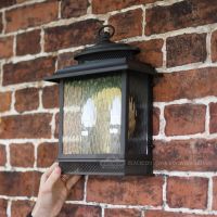 "Endon Harbour" Dark Bronze Traditional Dual Bulb Wall Light