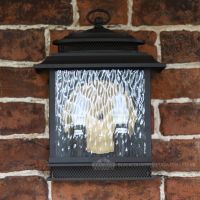 "Endon Harbour" Dark Bronze Traditional Dual Bulb Wall Light