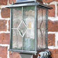 Silver Lantern Textured Panes