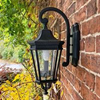 Large Traditional Black Wall Lantern