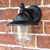 Bakewell Traditional Black Wall Lantern