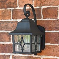 Black Elegant outdoor porch light