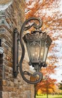 "Cotsworld Collection" Large Grand Ornate Bronze Wall Lantern Colour 