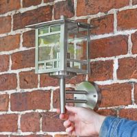 Stainless Steel Wall Lantern to Scale