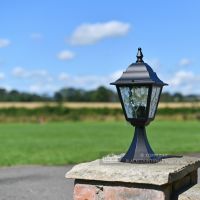 Traditional Pillar Light Finished din Black