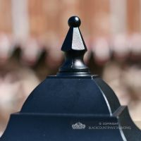 Close-up of the finial on the Top of the Lid
