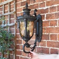 Antique Bronze Bottom-Fix Wall Light