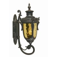 "Pennsylvania" Antique Bronze Ornate Medium Bottom Fix Lantern