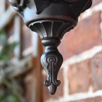 Close up of bottom finial 