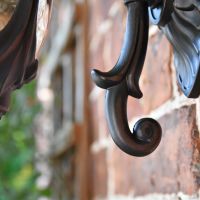Close up of decorative filigree 