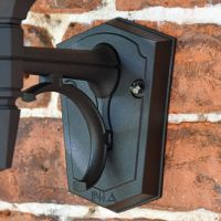 Large Bottom Fix Black Wall Lantern Backplate