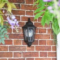 Flush-Fix Victorian Black Wall Light