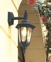 "Bridlington" Standard Top Fix Black Wall Lantern Colour