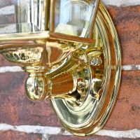 Close up of Traditional Outdoor Wall Light Mounting Base & Bracket 