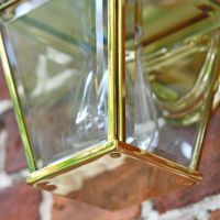 Polished Brass Top-Fix Lantern Clear Panes